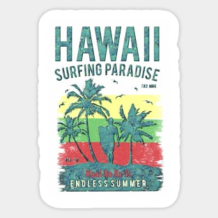 Hawaii Surfing Paradise Sticker